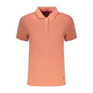 Pink Cotton Womens Polo