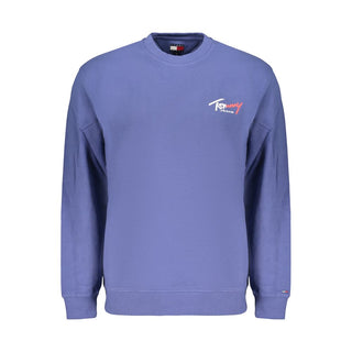 Blue Cotton Men's Sweatshirt