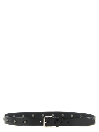 Black Calfskin Regular Belt