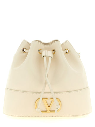 White Lamb Leather Crossbody Bag