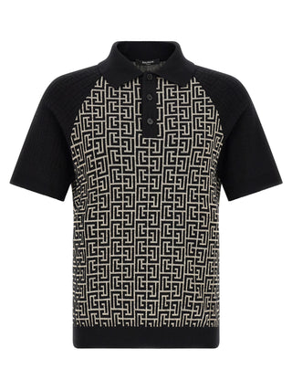 Bicolor Cotton Polo Shirt