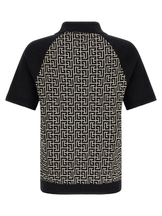 Bicolor Cotton Polo Shirt