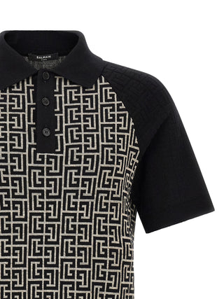 Bicolor Cotton Polo Shirt