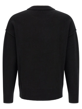 Black Wool Cardigan