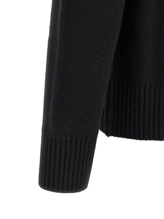 Black Wool Cardigan