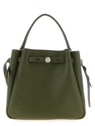 Bicolor Cowhide Crossbody Bag