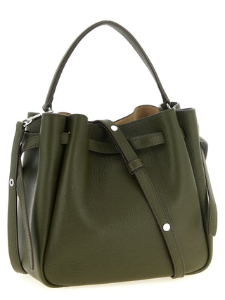 Bicolor Cowhide Crossbody Bag