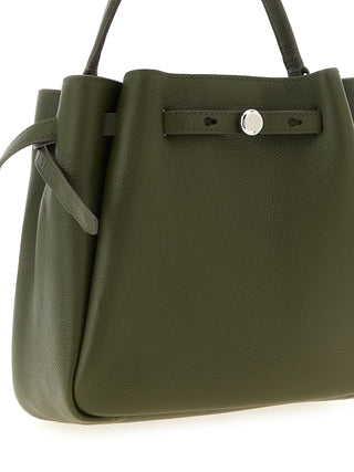 Bicolor Cowhide Crossbody Bag