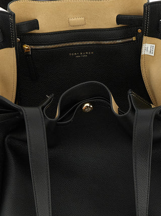 Black Cowhide Tote Bag