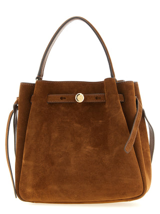 Brown Bovine Leather Crossbody Bag