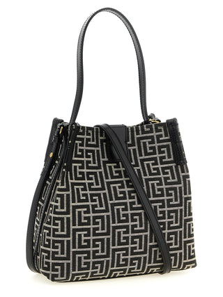 Bicolor Cotton Shoulder Bag