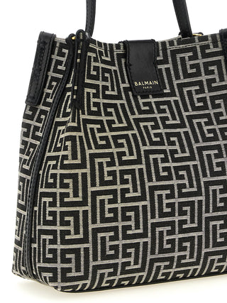 Bicolor Cotton Shoulder Bag