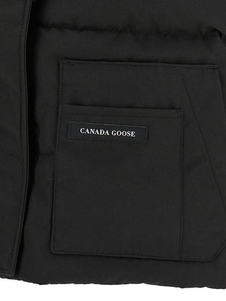Black Polyester Sleeveless Jacket