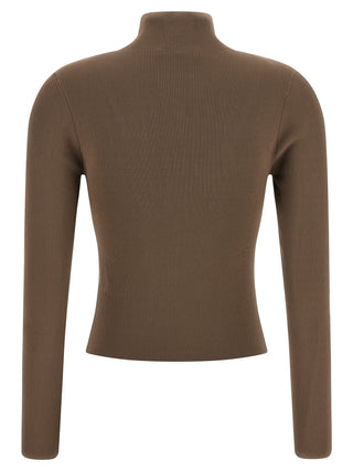 Beige Polyamide Cardigan