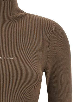 Beige Polyamide Cardigan
