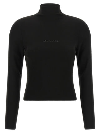 Black Polyamide Cardigan