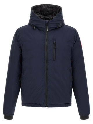 Blue Polyamide Full-Length Jacket