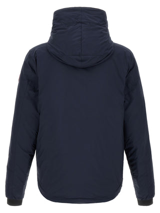 Blue Polyamide Full-Length Jacket
