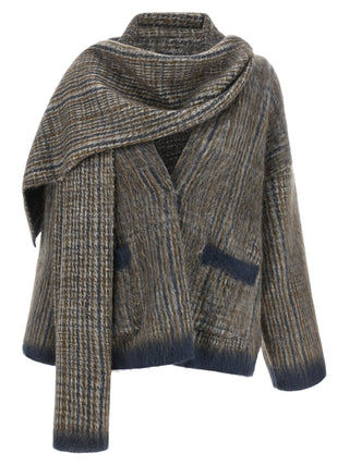 Gray Wool Cardigan