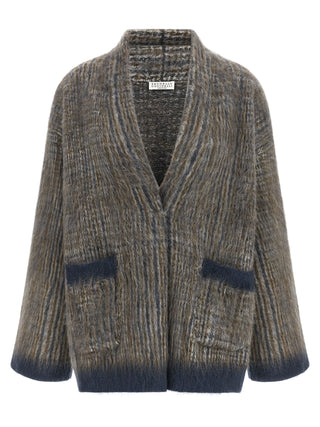 Gray Wool Cardigan