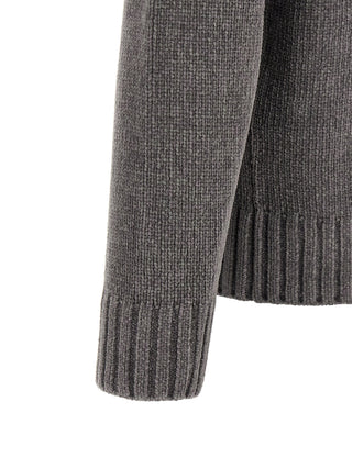 Gray Cotton Cardigan