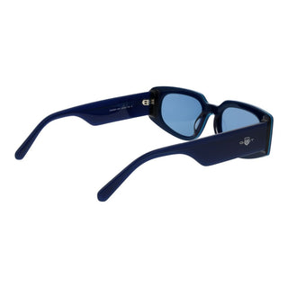 Blaue Azetat-Sonnenbrille