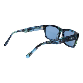 Blaue Azetat-Sonnenbrille