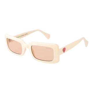Gafas de sol beige de plástico