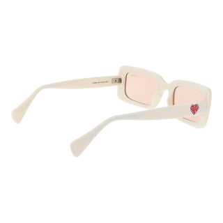 Gafas de sol beige de plástico