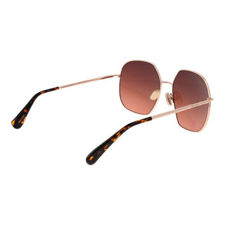 Roségold-Metallsonnenbrille