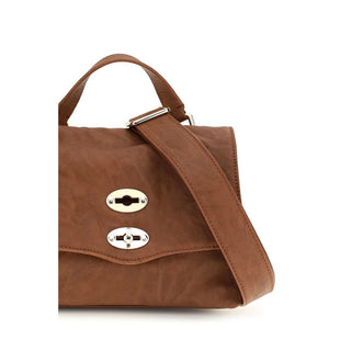 Brown Suede Leather Handbag