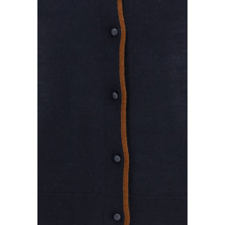 Blue Silk Cardigan