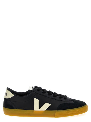 Black Calfskin Low Top Sneakers