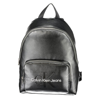 Black Polyester Women's Backpack