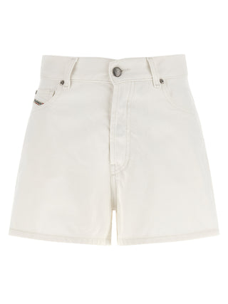 White Cotton Bermuda Shorts
