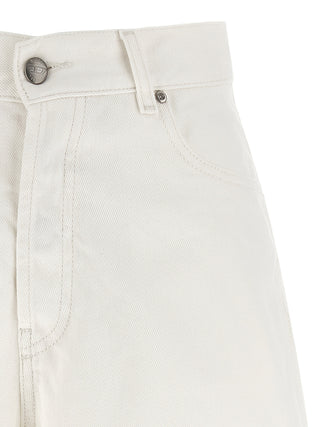 White Cotton Bermuda Shorts