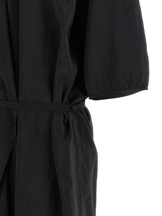 Black Silk Midi Dress