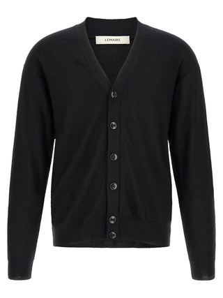 Black Wool Cardigan
