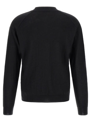 Black Wool Cardigan