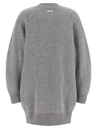 Gray Wool Short Dress