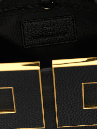 Black Polyester Tote Bag