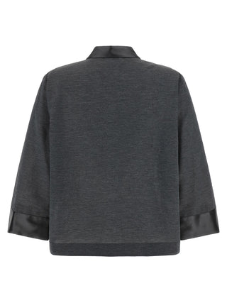 Gray Lyocell Blouse