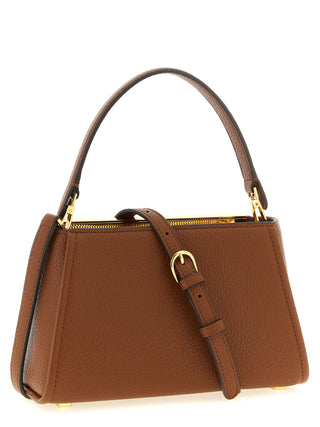 Brown Polyester Handbag