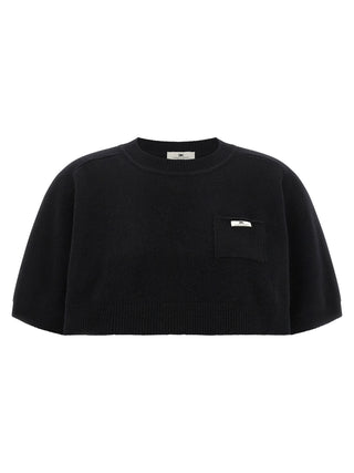 Black Wool Sweatshirt