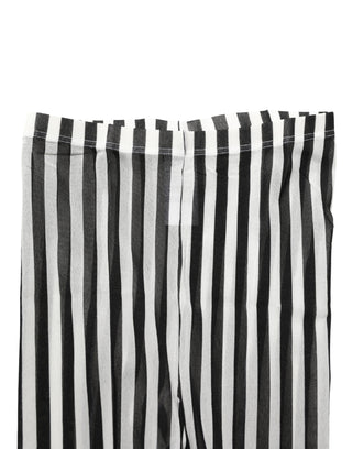 Black White Stripes Tights Stocking Pantyhose Socks