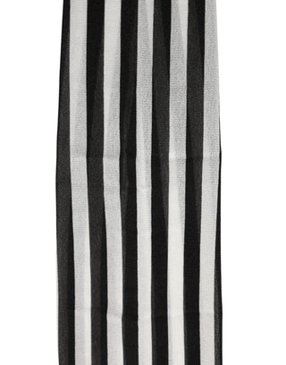 Black White Stripes Tights Stocking Pantyhose Socks