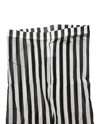 Black White Stripes Tights Stocking Pantyhose Socks