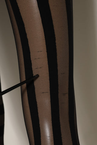 Black Stripes Tights Stockings Pantyhose Socks