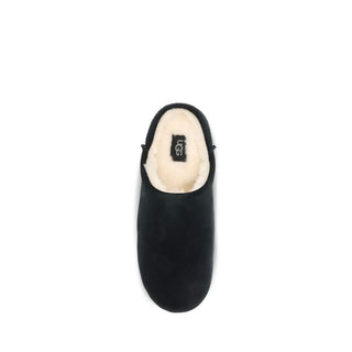 Black Leather Mules