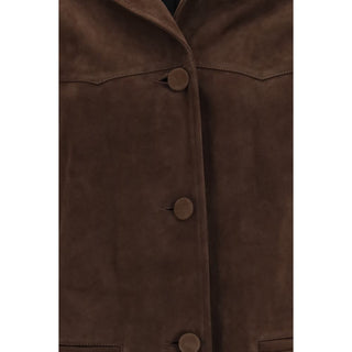 Brown Goatskin Leather Jacket